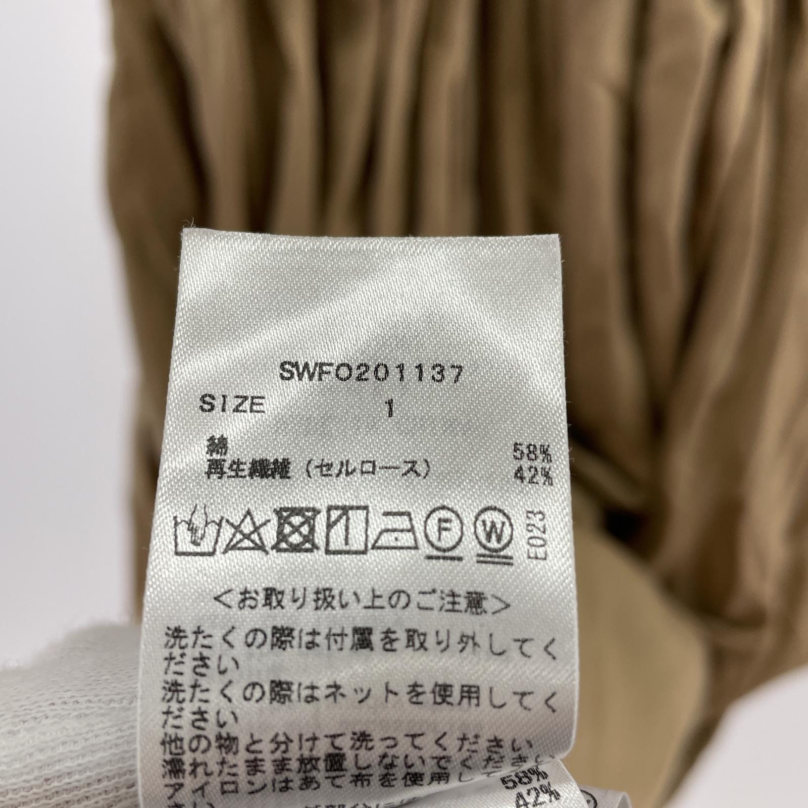 ワンピース snidel 2020model シャツディティールワンヒ ベージュ