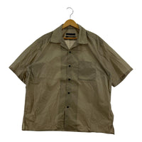 半袖シャツ LIMONTA NYLON S/S OPEN COLLAR BAGGY SHIRT カーキ (M) M ベージュ