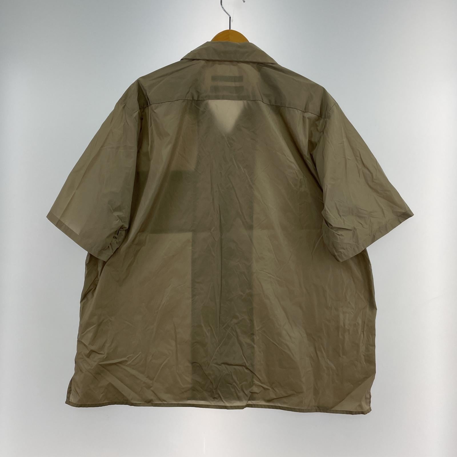 半袖シャツ LIMONTA NYLON S/S OPEN COLLAR BAGGY SHIRT カーキ (M) M ベージュ
