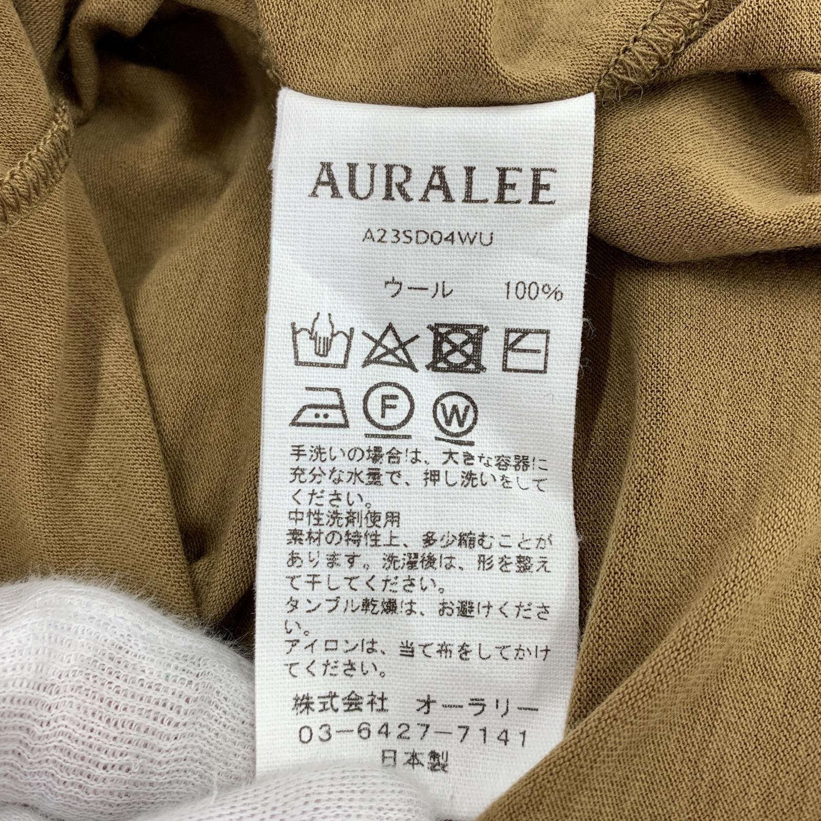 ワンピース AURALEE SUPER SOFT WOOL JERSEY ブラウン