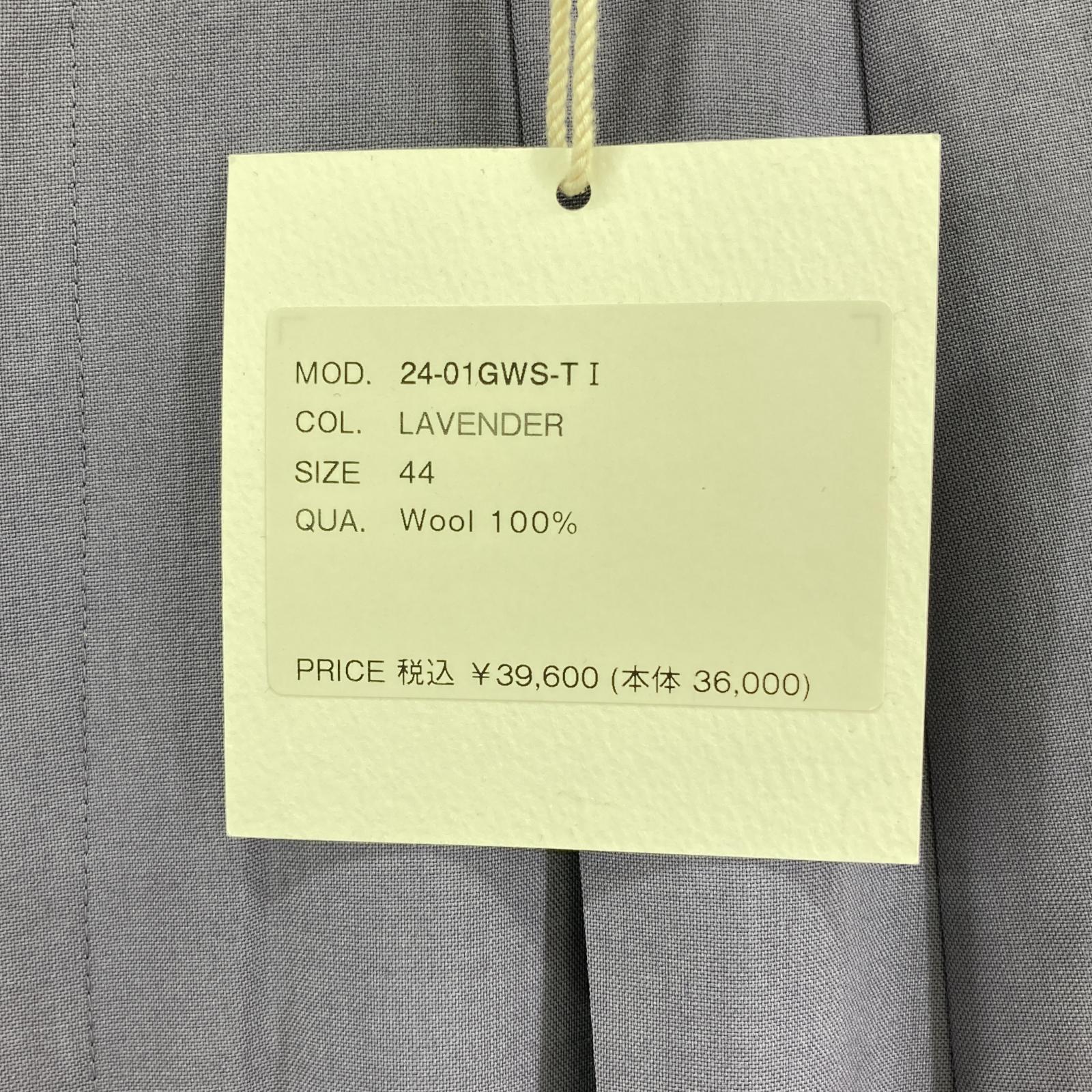 パンツ NEAT 24ss Grampians Wool Wide スラックス 紫 (44) 44 パープル