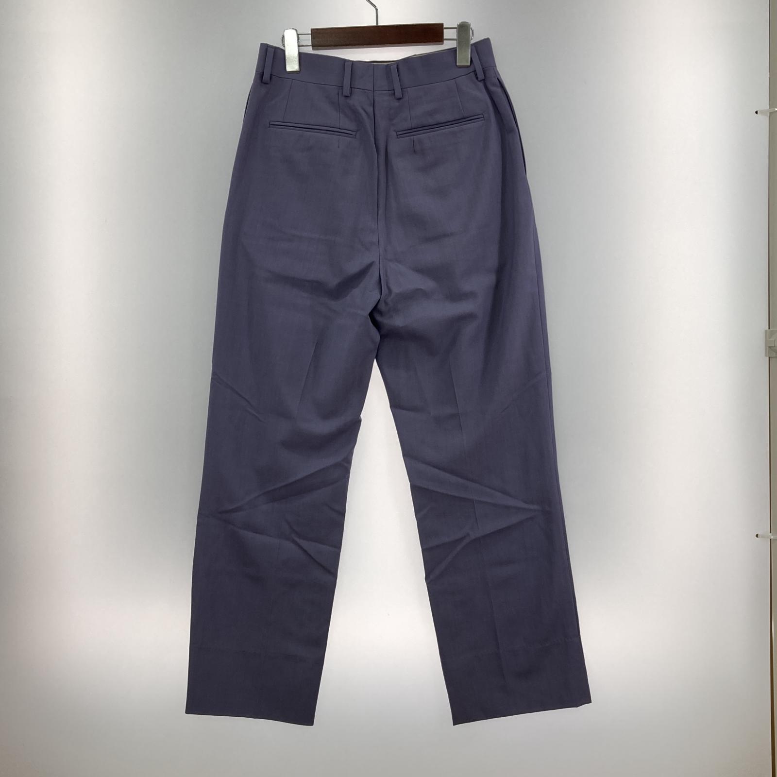 パンツ NEAT 24ss Grampians Wool Wide スラックス 紫 (44) 44 パープル