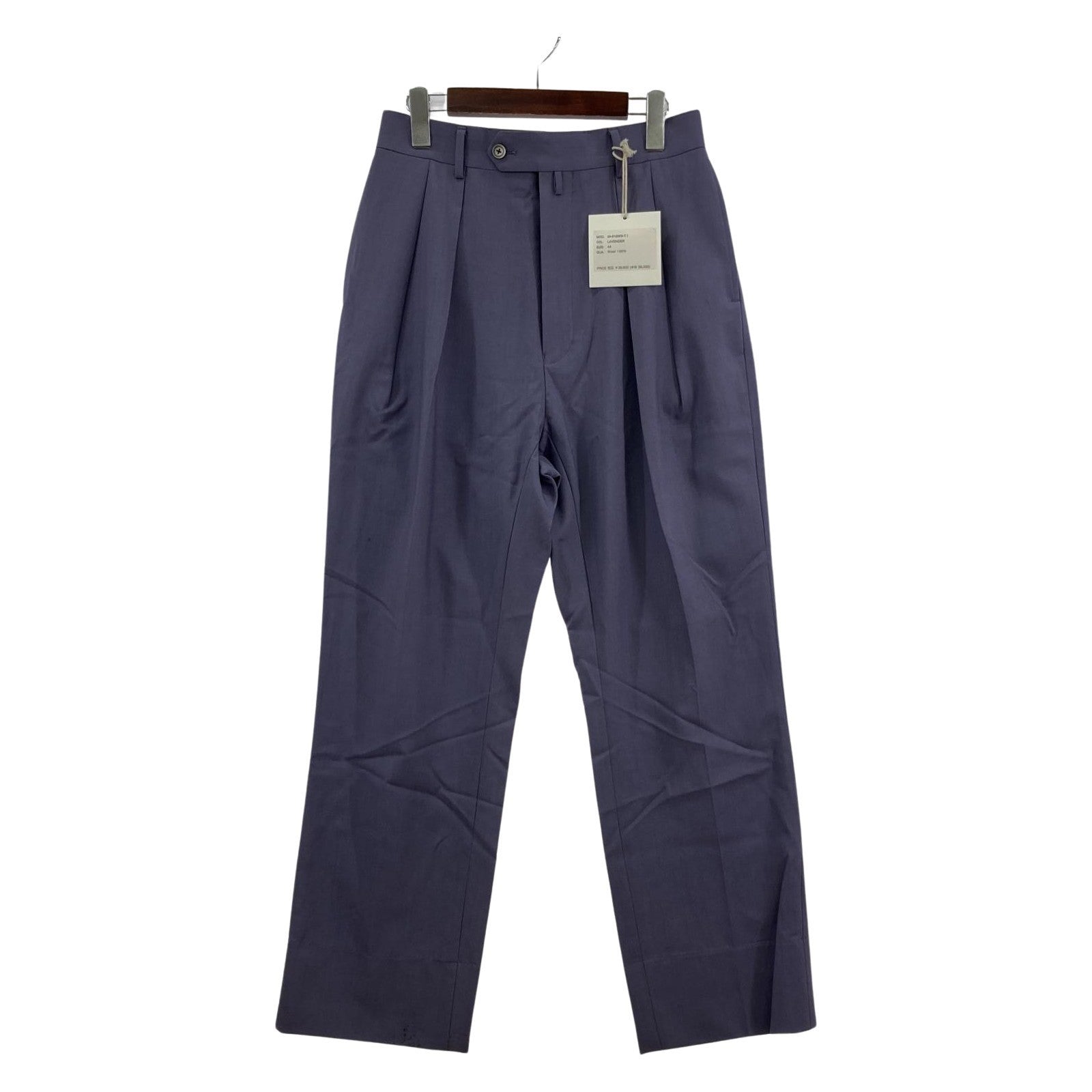 パンツ NEAT 24ss Grampians Wool Wide スラックス 紫 (44) 44 パープル