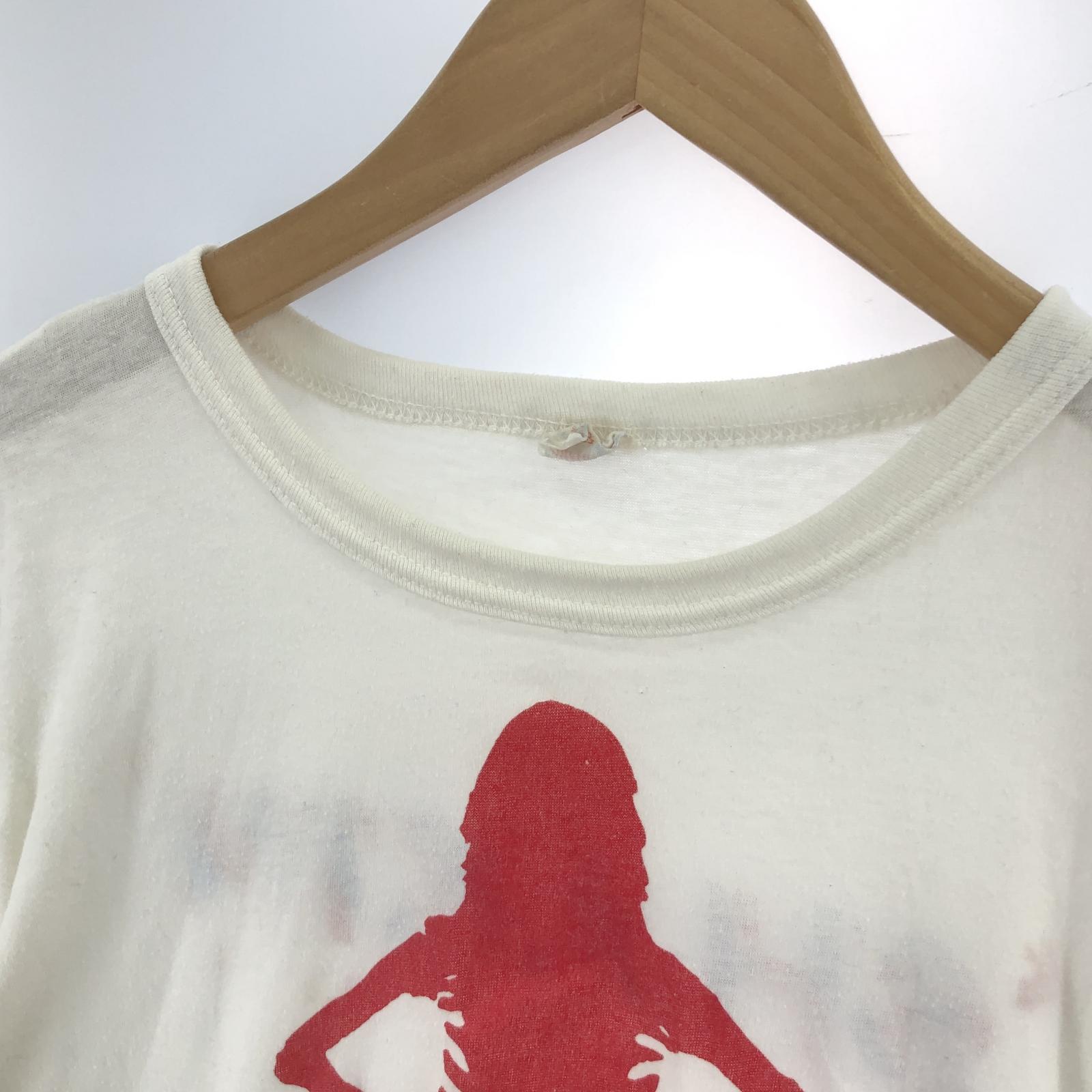 その他トップス OLD・VINTAGE 1986 Vintage Kim Mitchell ツアーTシャツ 白 L L ホワイト