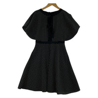 ワンピース kate spade new york S/Sドット柄ワンピース (0) 0 ブラック