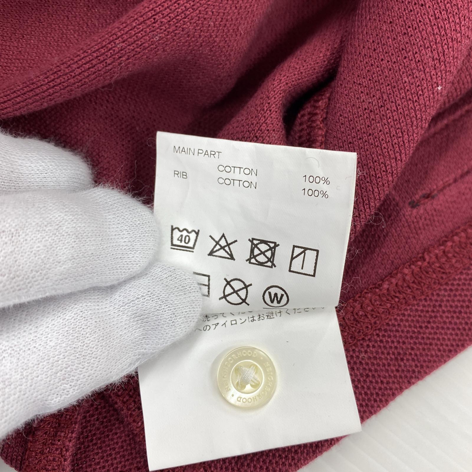 その他トップス NEIGHBORHOOD LOGIC C-POLO S/S S ワインレッド