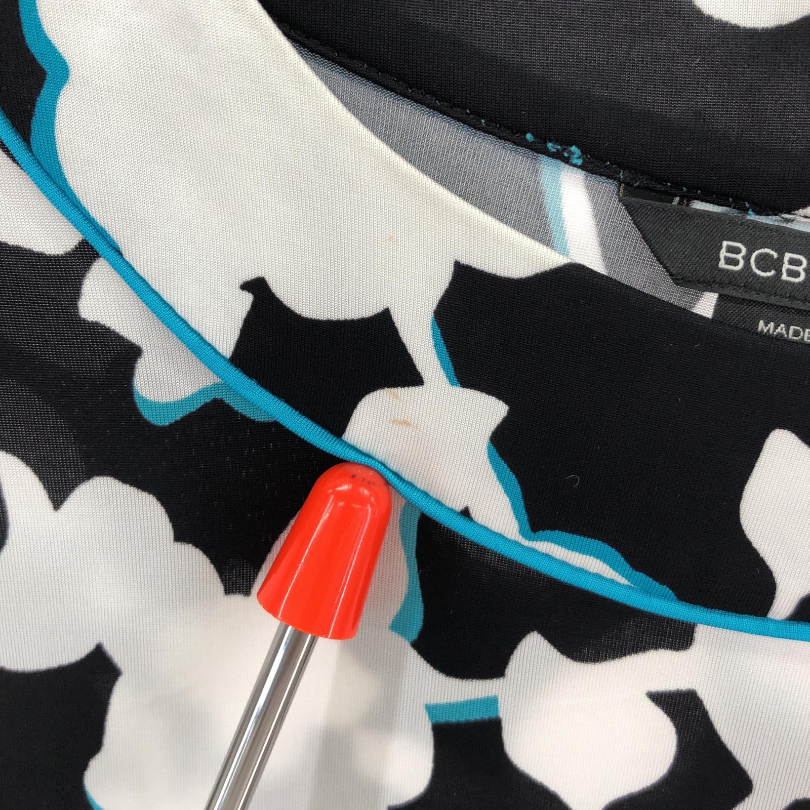 ワンピース BCBGMAXAZRIA 花柄ワンピース XS ブラック