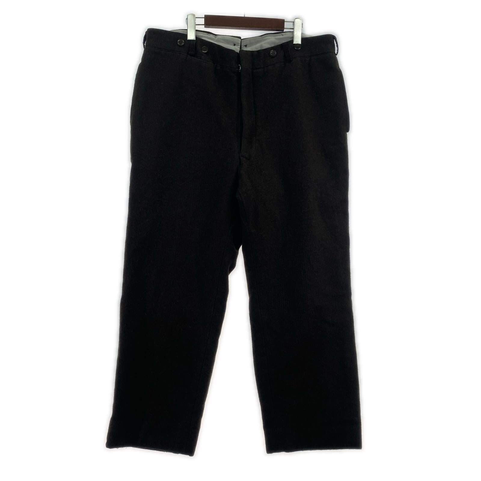 その他ボトムス OLD・VINTAGE シンチバック ウールスラックス ブラウン ブラウン