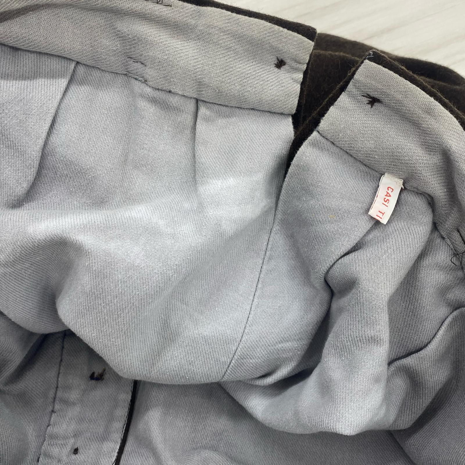 その他ボトムス OLD・VINTAGE シンチバック ウールスラックス ブラウン ブラウン