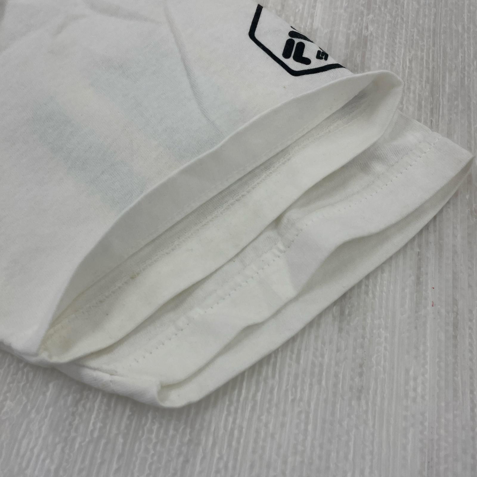 その他トップス FILA 98年 USA製 イタリア代表 S/SプリントTee 白 M ホワイト