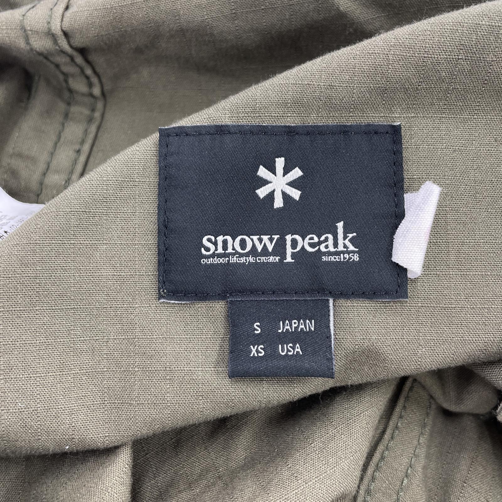 その他ボトムス Snow Peak ミニタリー 吊りパンツ S カーキ