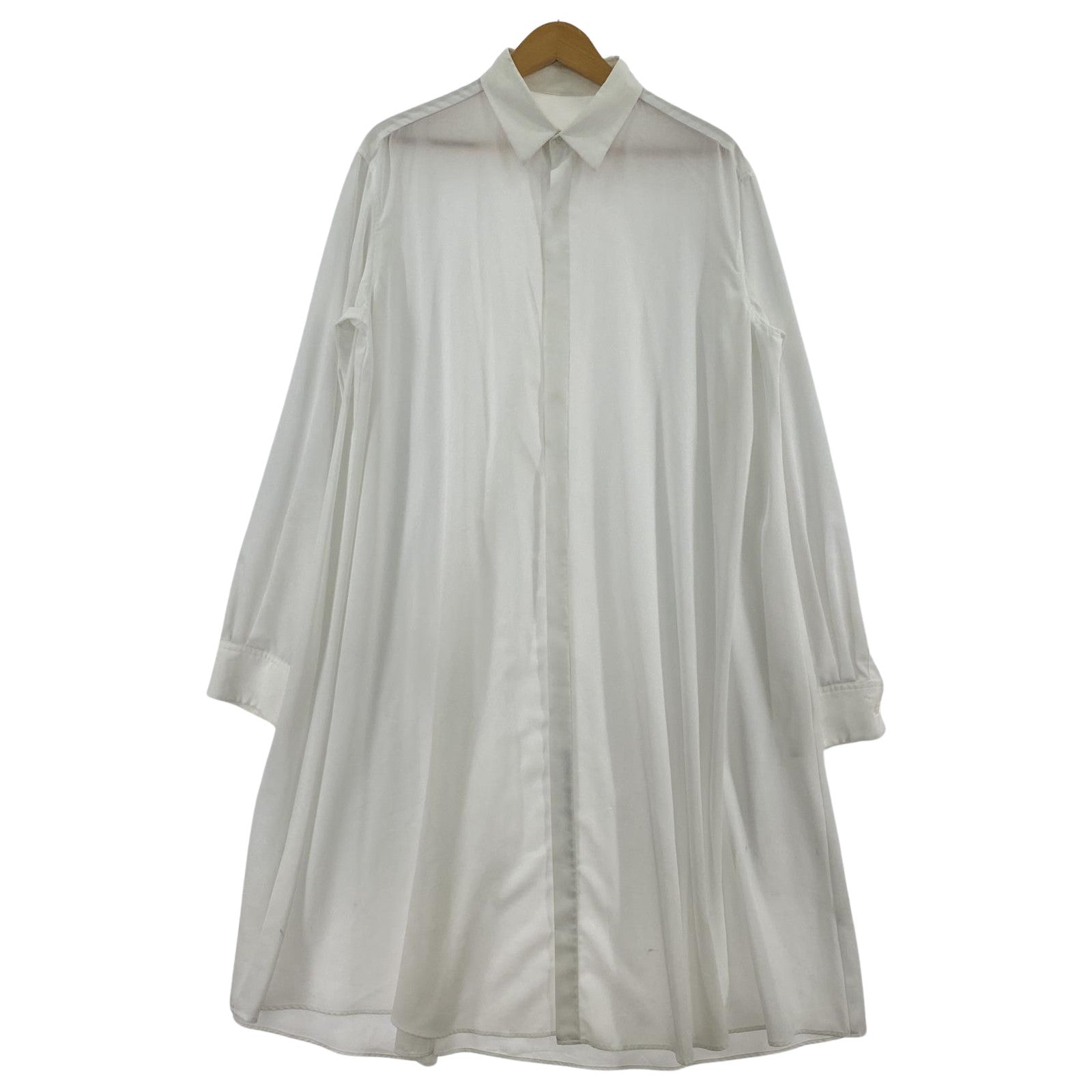 長袖シャツ LAD MUSICIAN L/S ロングシャツ 白 (46 ホワイト