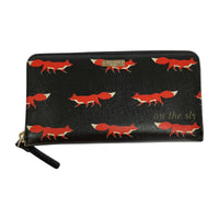 コインケース kate spade new york cedar street foxes lacey 長財布 ブラック