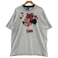 その他トップス 90s SIGNALタグ DISNEY Lisa ミニー染み込みTee L GRY L グレー