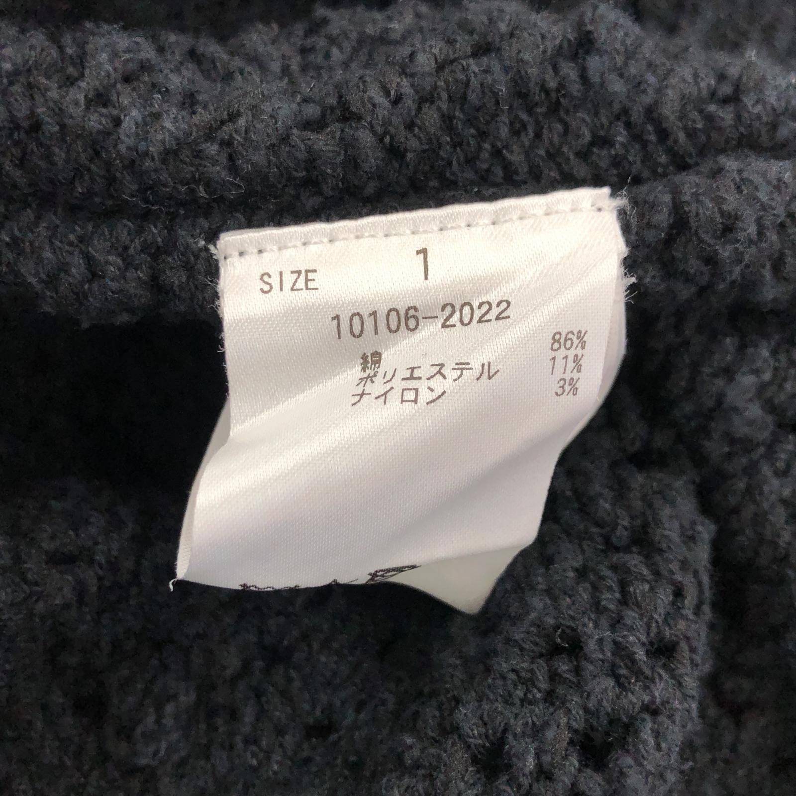 その他トップス CLANE ニットカットソー 黒 1 ブラック