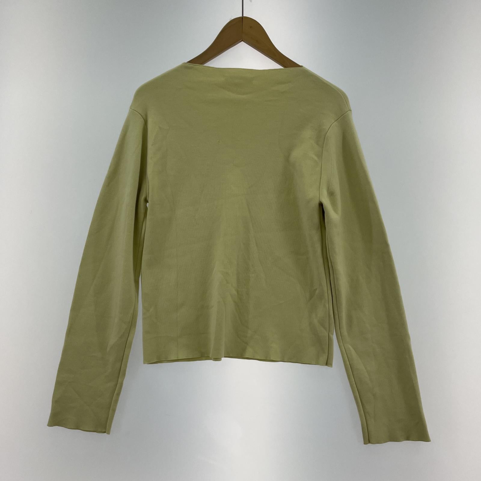 その他トップス AURALEE WOOL SUPER HIGH GAUGE SMOOTH KNIT BOAT NECK A20AP03WW グリーン 0