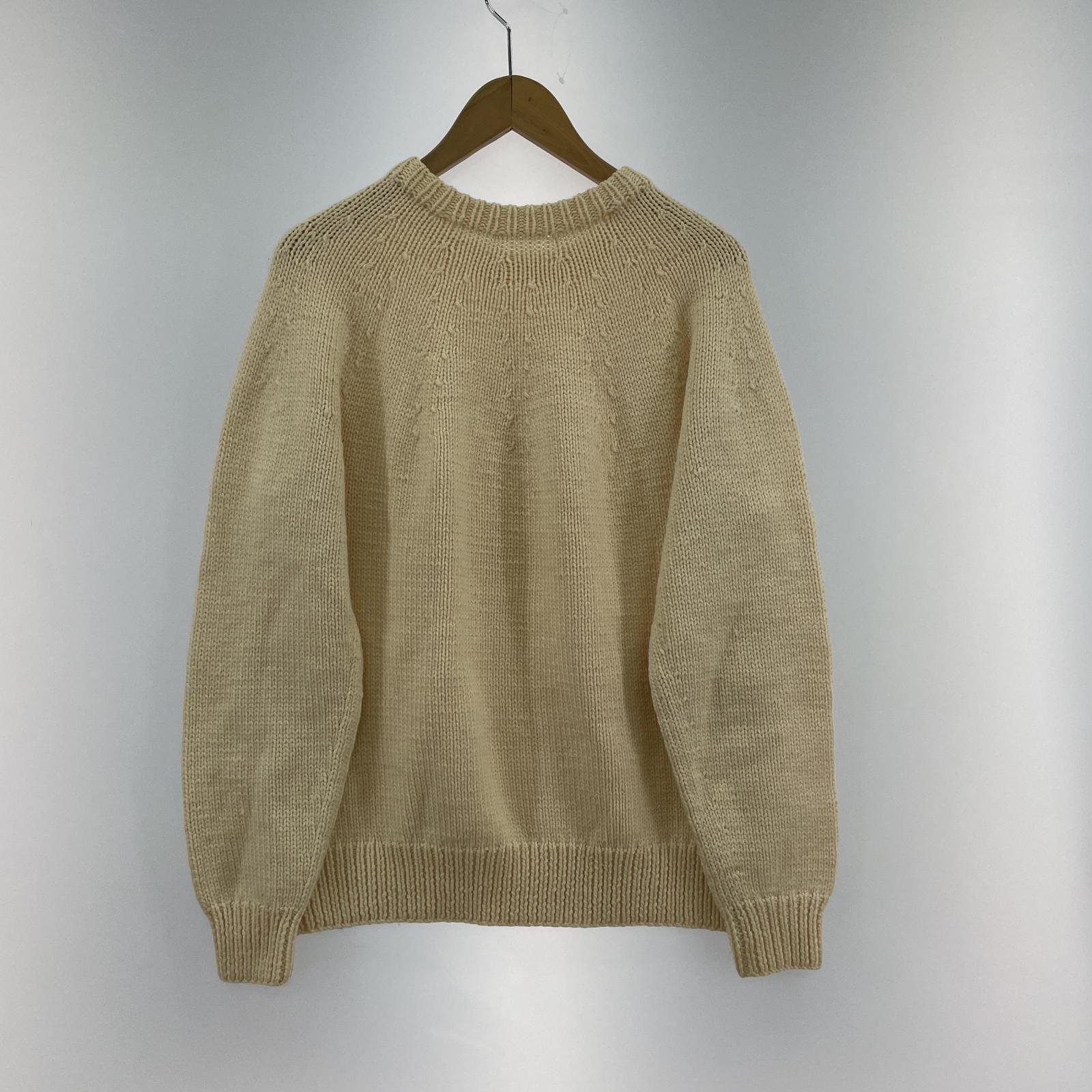 その他トップス COMOLI ハンドクルーネックニット 2 2 ベージュ
