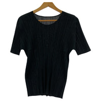 その他トップス PLEATS PLEASE S/Sプリーツブラウス ブラック