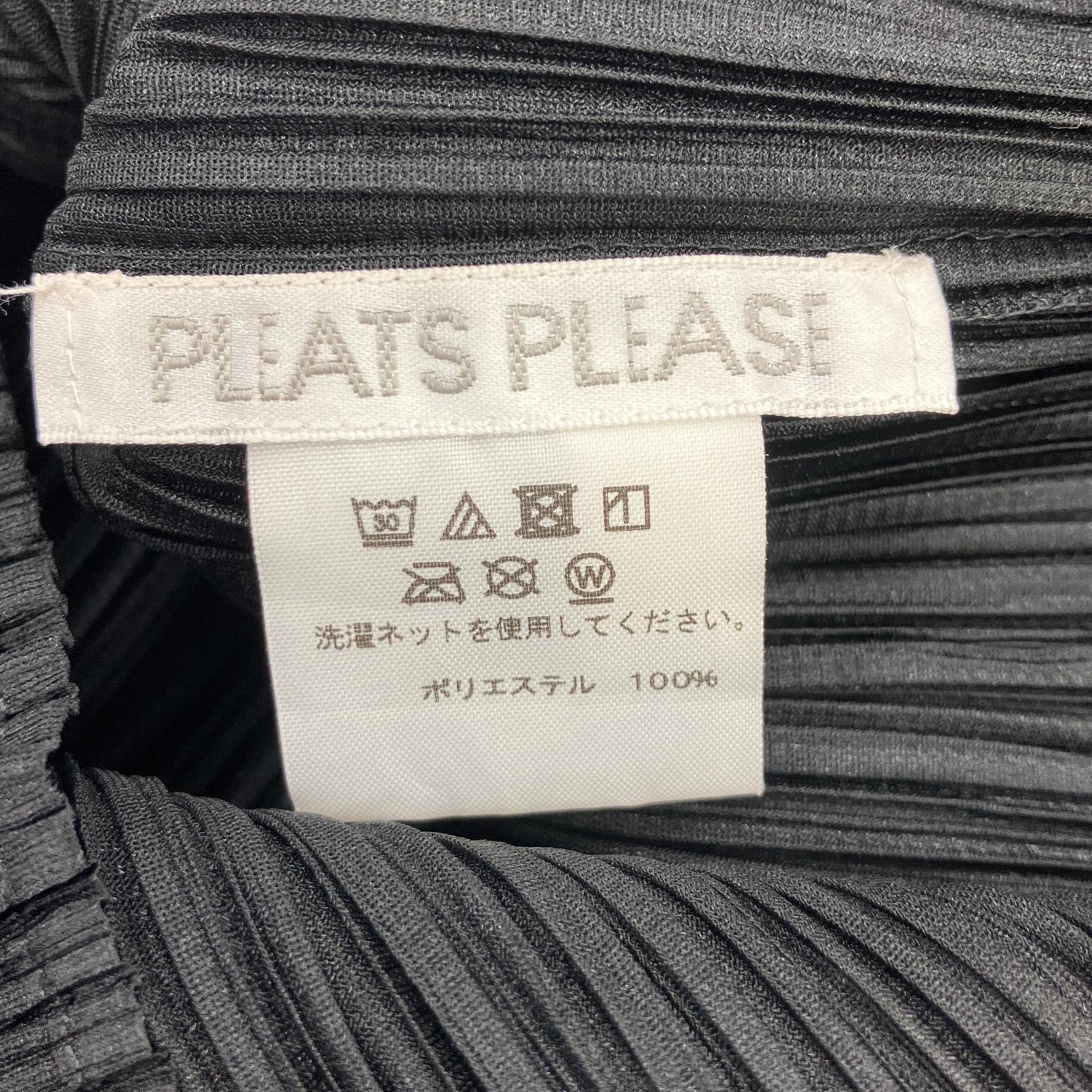 その他トップス PLEATS PLEASE S/Sプリーツブラウス ブラック