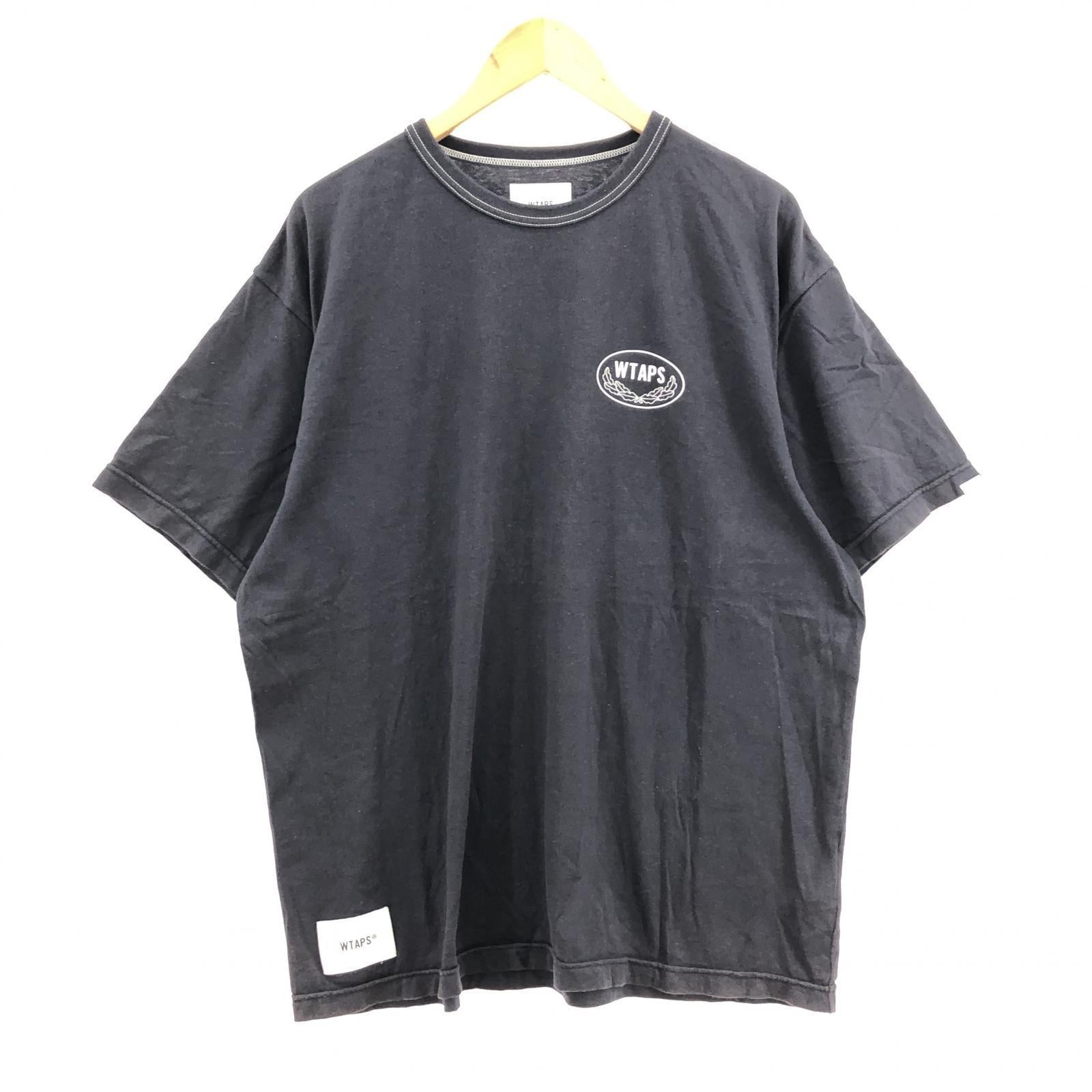 半袖Tシャツ 21AW ACADEMY SS TEE グレー 02 212ATDT-CSM27 ネイビー
