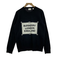 その他トップス BURBERRY LONDON ENGLAND ロゴニットカットソー 黒 M ブラック