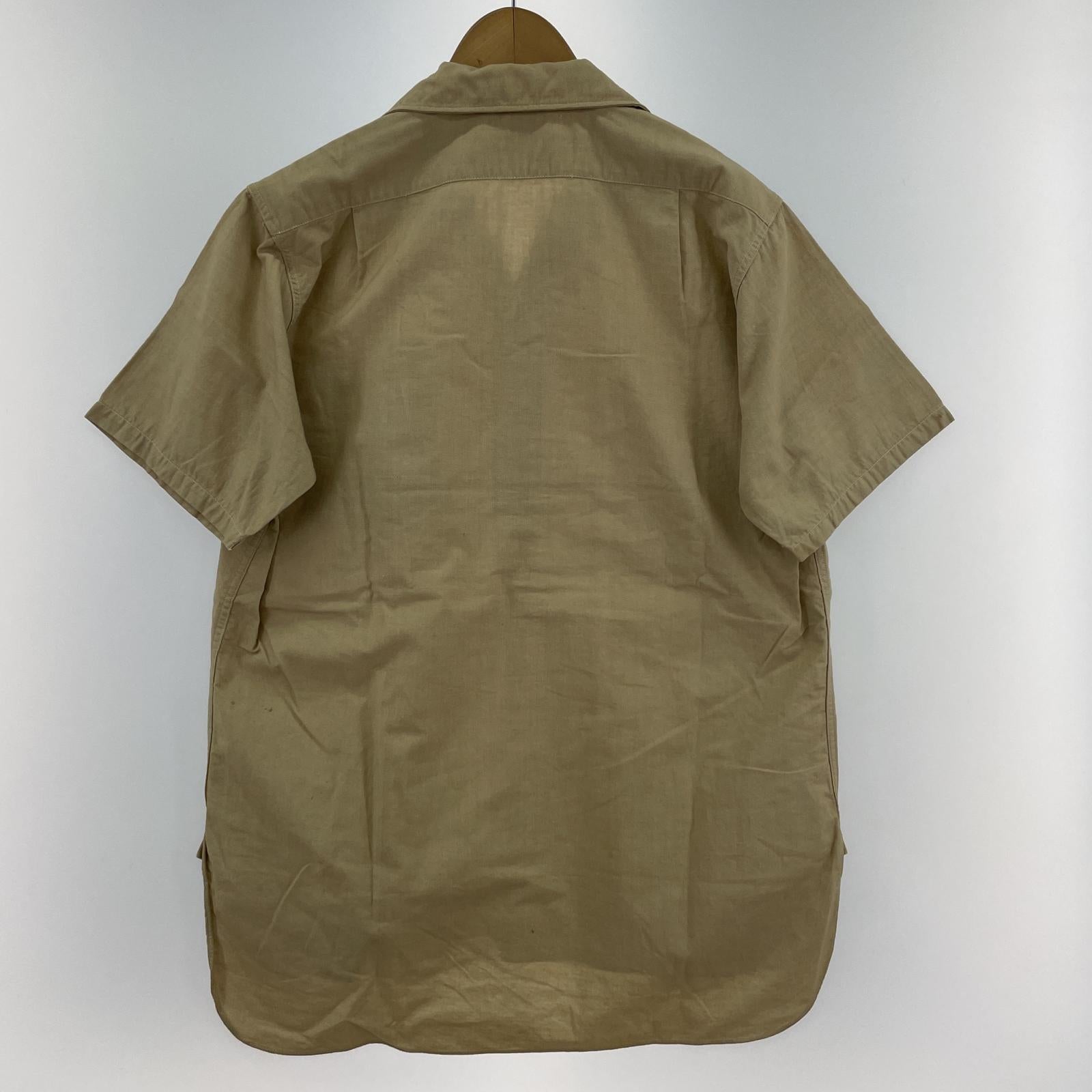 長袖シャツ 40‐50s Alroy S/S pullover shirts M BEG M ベージュ