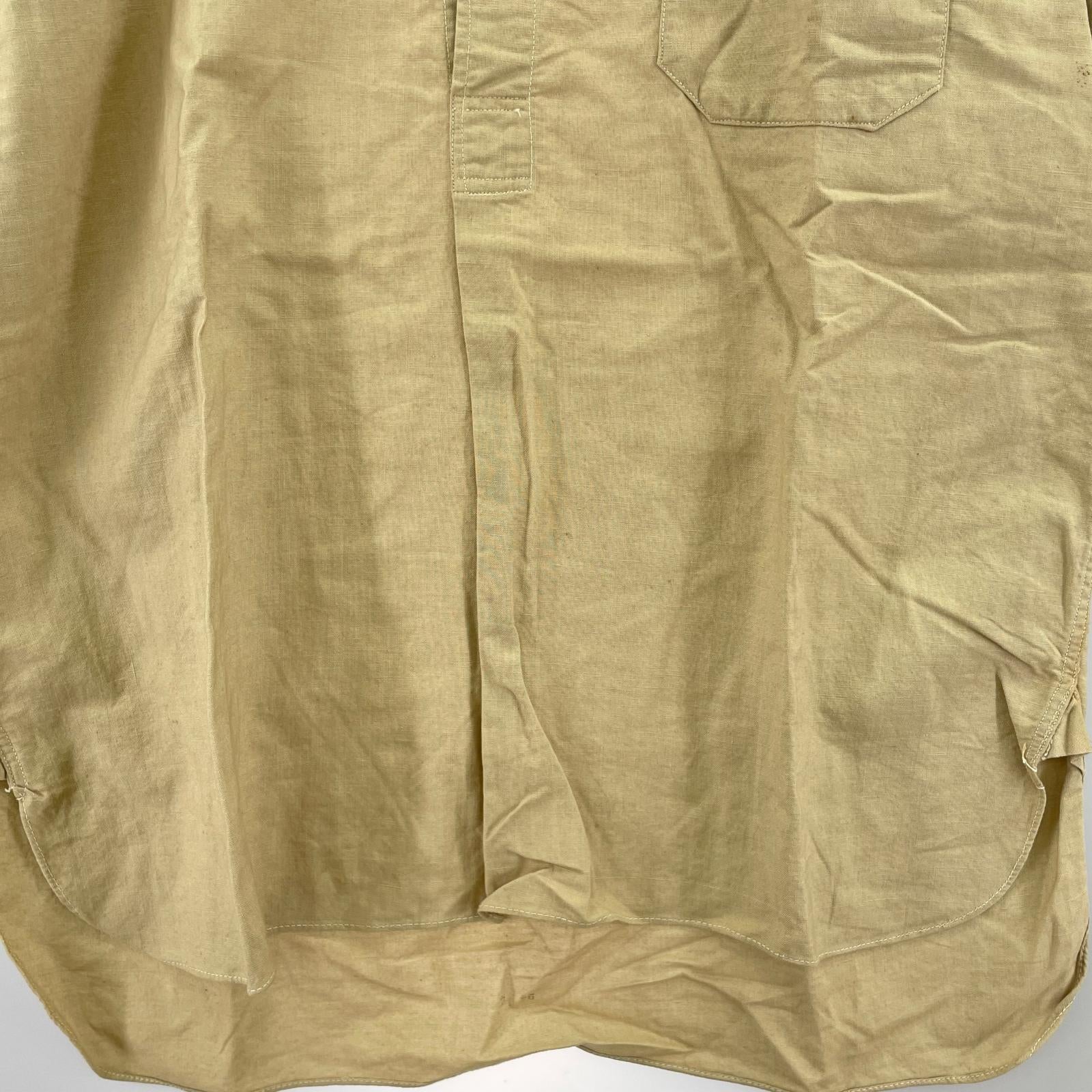 長袖シャツ 40‐50s Alroy S/S pullover shirts M BEG M ベージュ