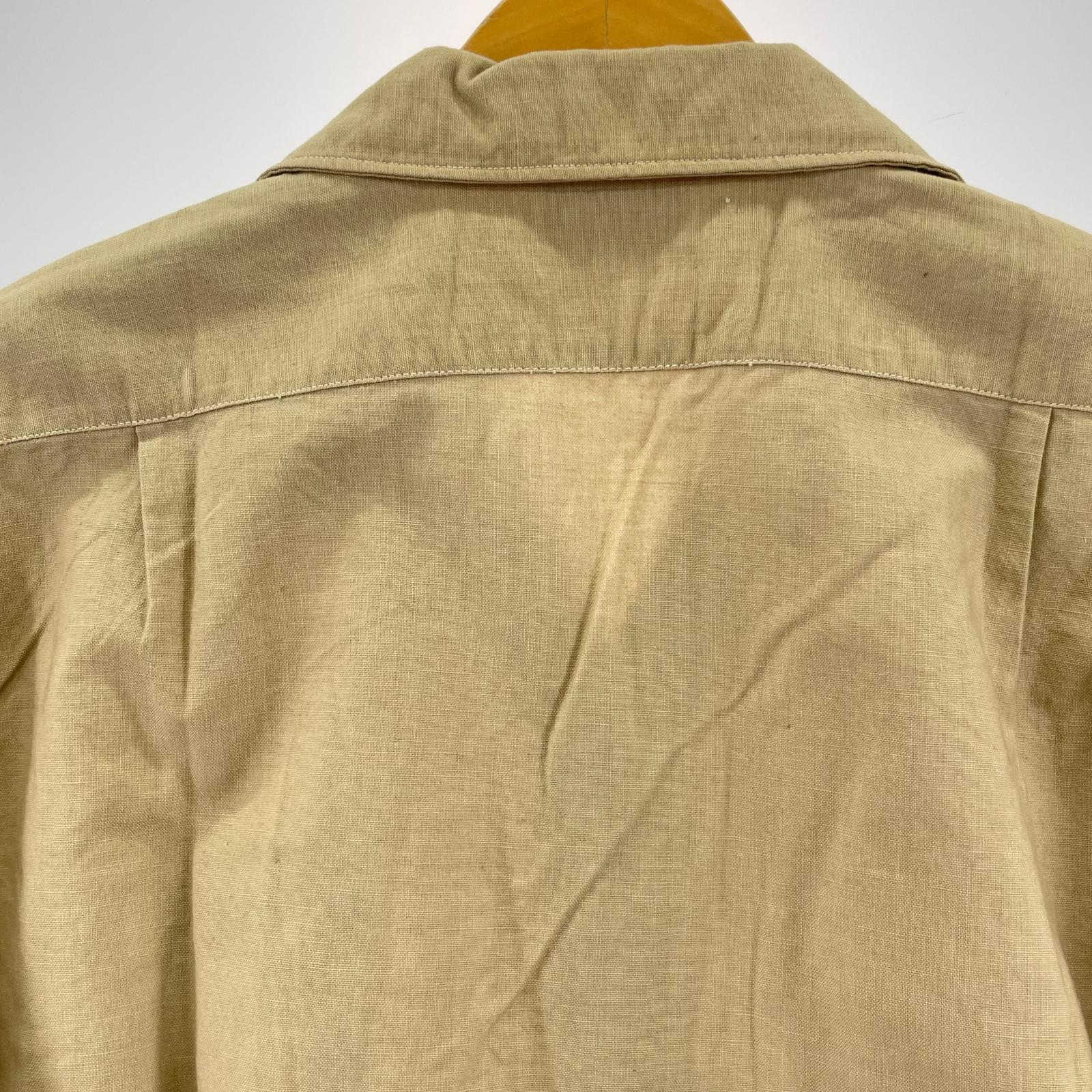 長袖シャツ 40‐50s Alroy S/S pullover shirts M BEG M ベージュ
