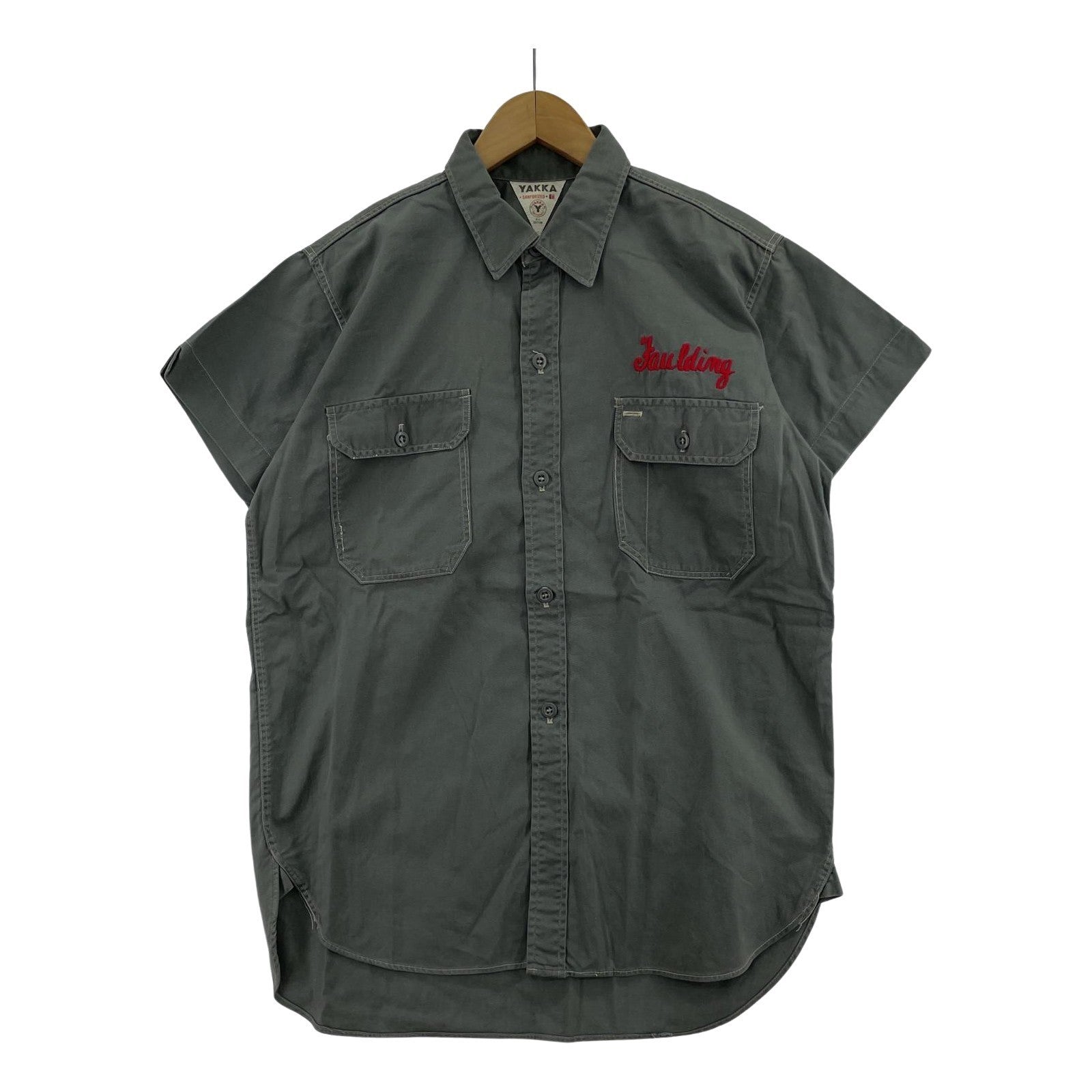 長袖シャツ 70s YAKKA s/s work shirts グレー グレー