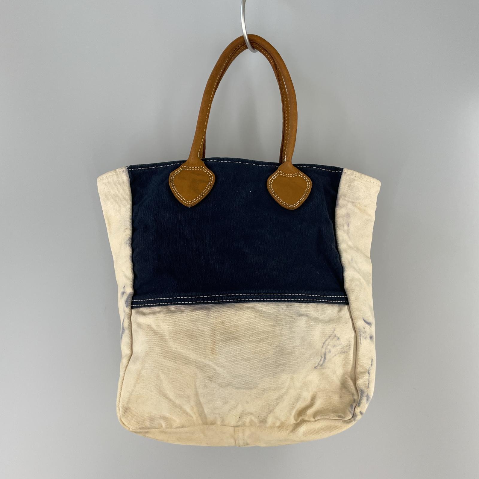 その他バッグ holubar canvas tote leather handle