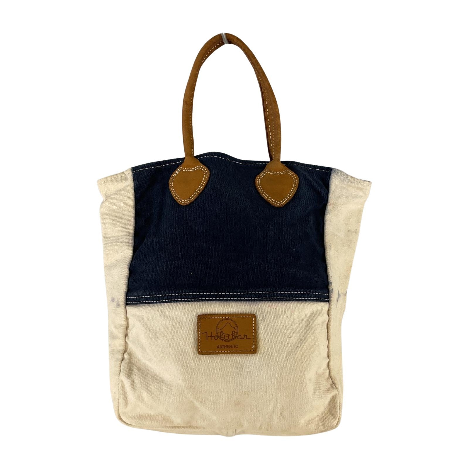 その他バッグ holubar canvas tote leather handle