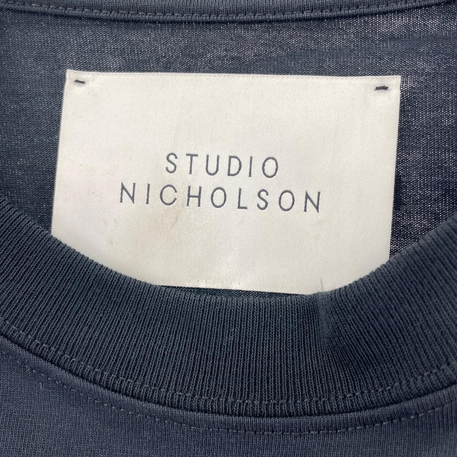 その他トップス STUDIO NICHOLSON/SSカットソー/BLK ブラック