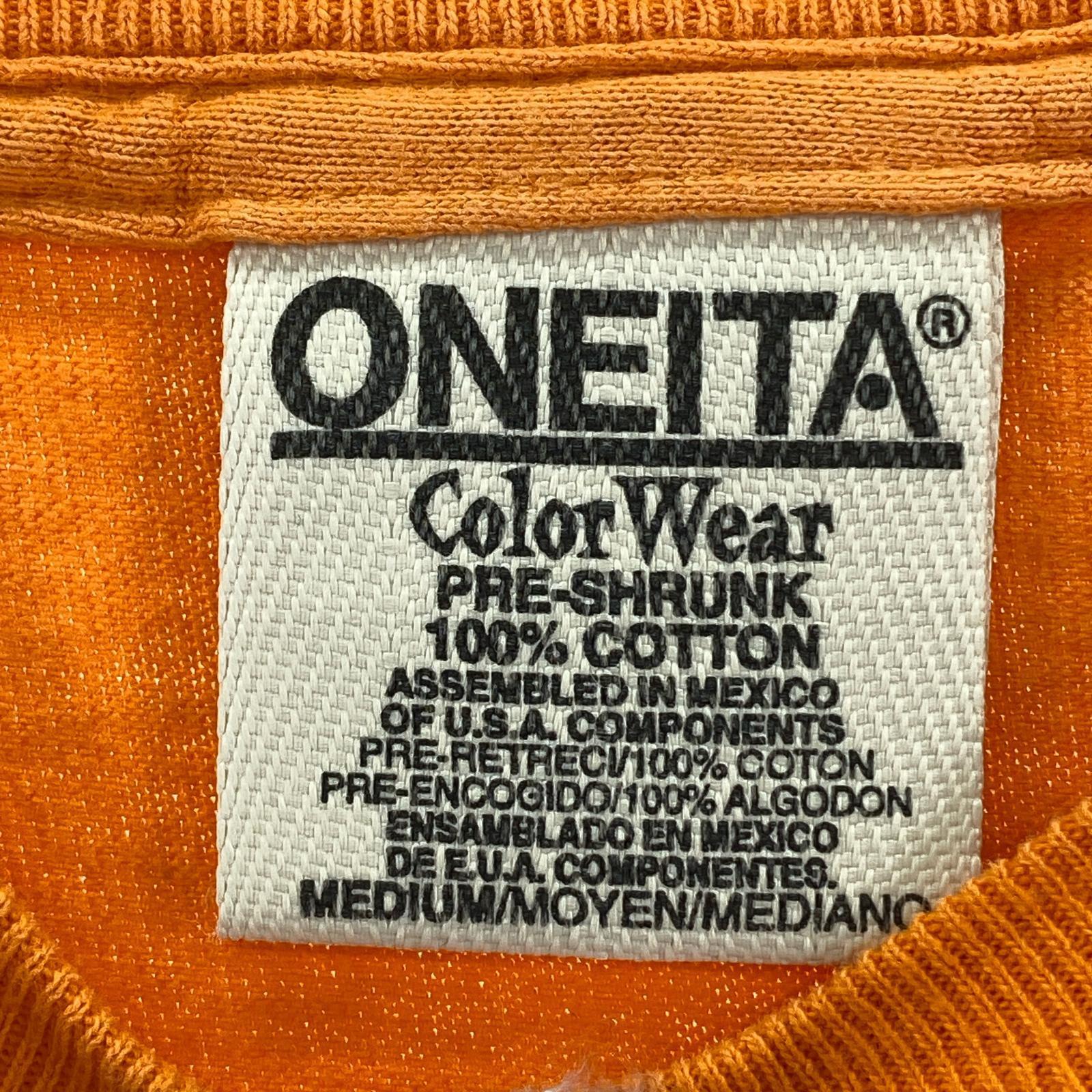 半袖Tシャツ 90s ONEITA american comic tee M ORG M オレンジ