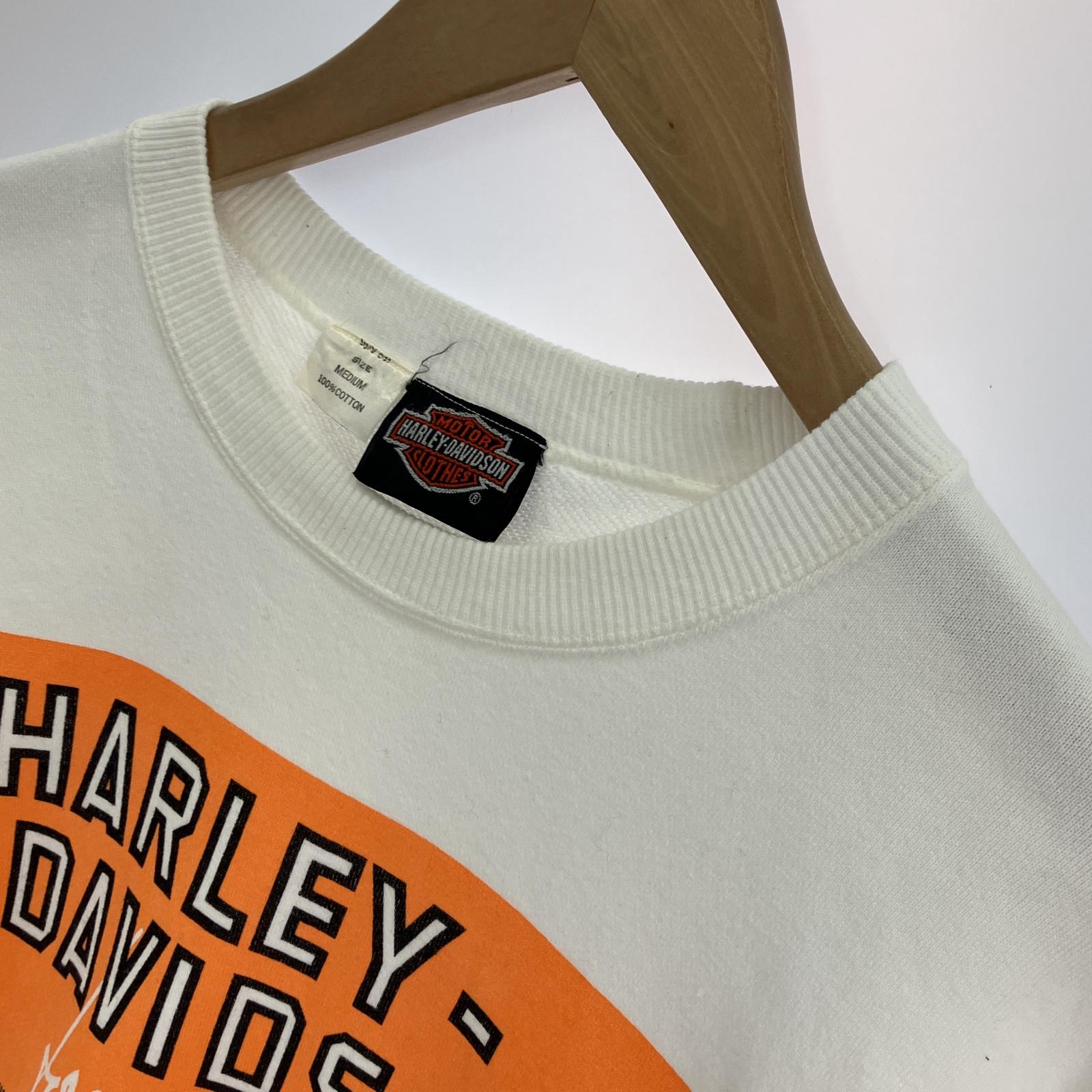 その他トップス 90s Harley Davidson sweatshirts 白 M M ホワイト