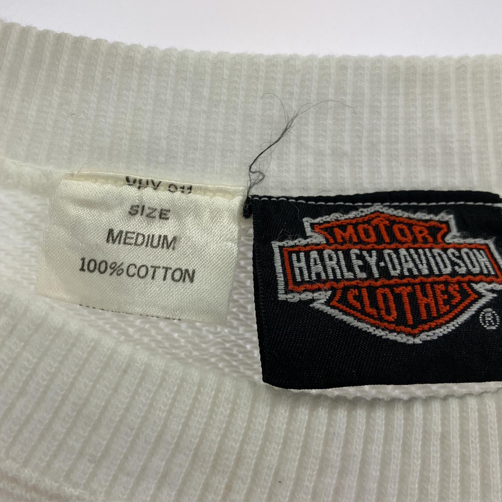 その他トップス 90s Harley Davidson sweatshirts 白 M M ホワイト