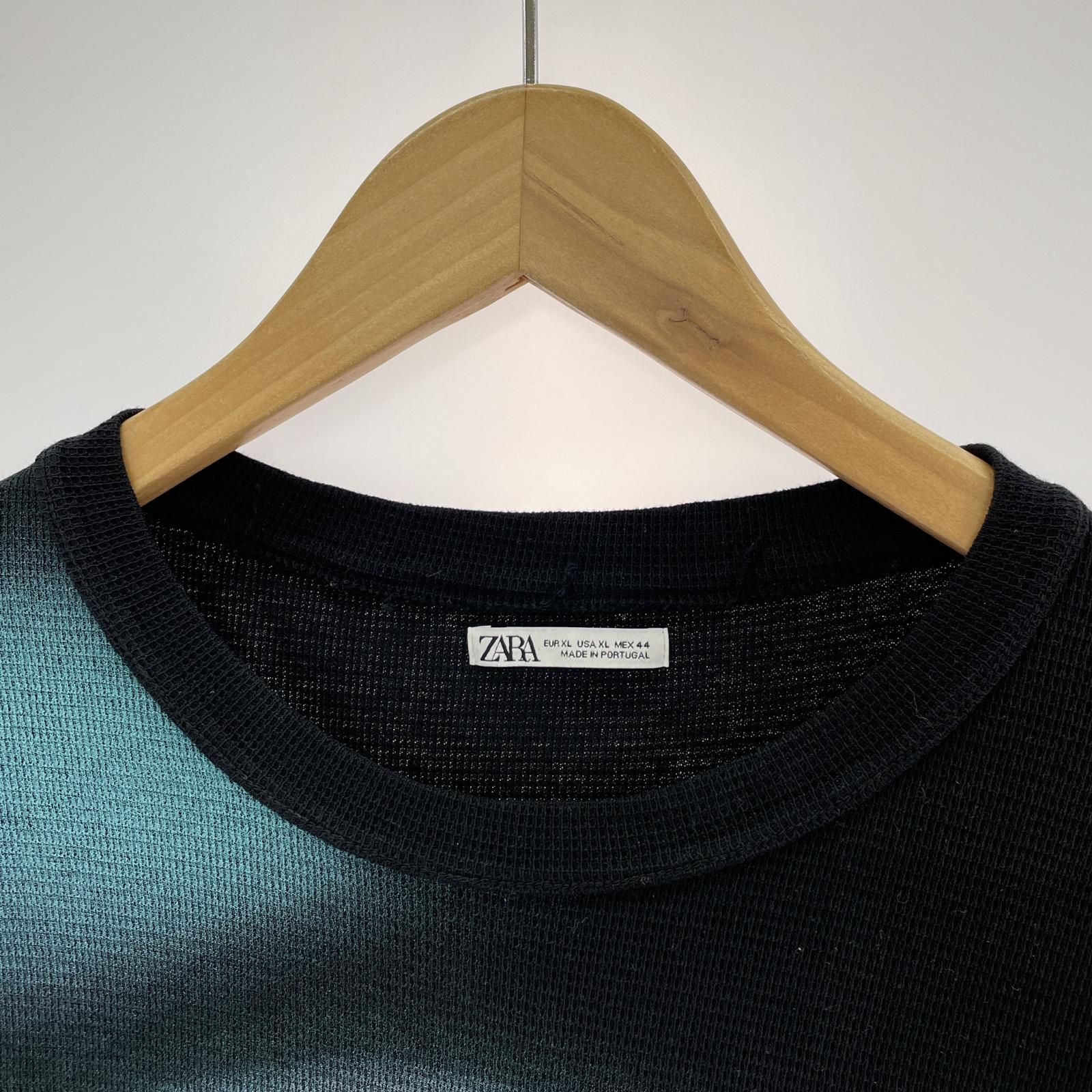 その他トップス ZARA Thermal Knit Tee XL ブラック