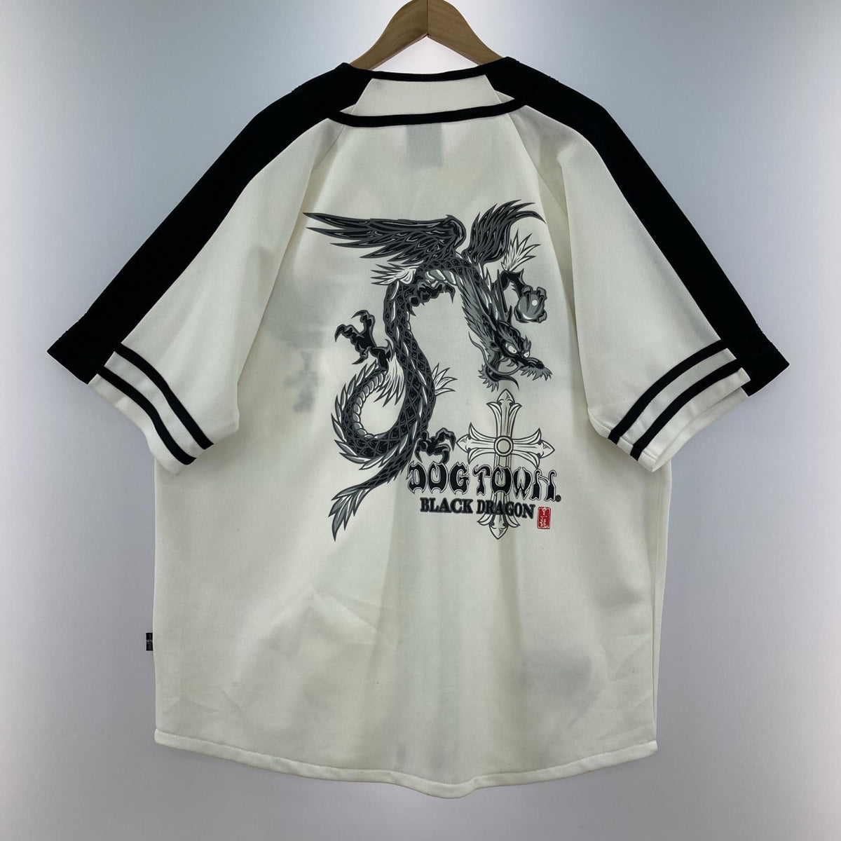 長袖シャツ DOG TOWN 黒龍 ベースボールシャツ
