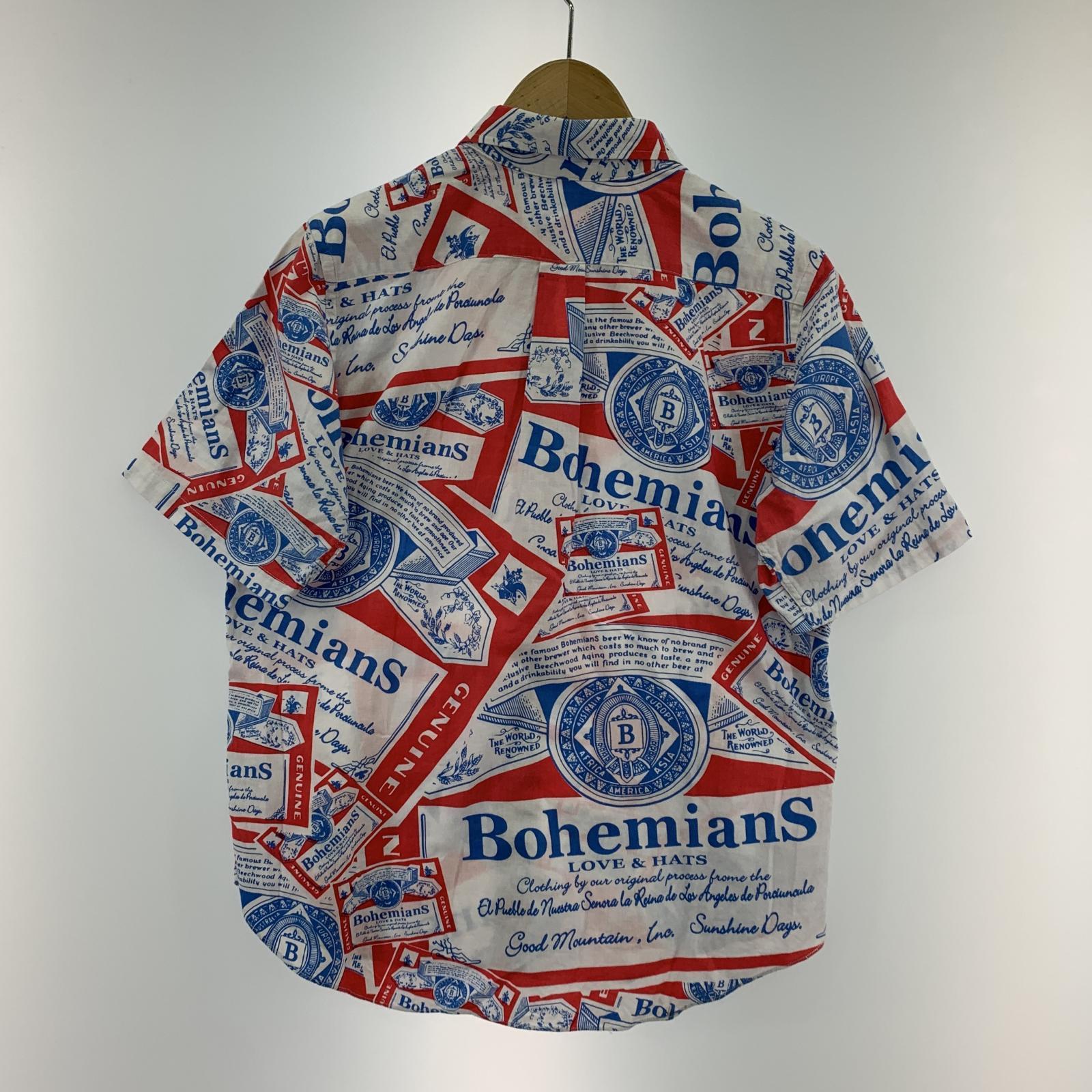 長袖シャツ BOHEMIANS 14SS S/S 総柄シャツ 赤 1