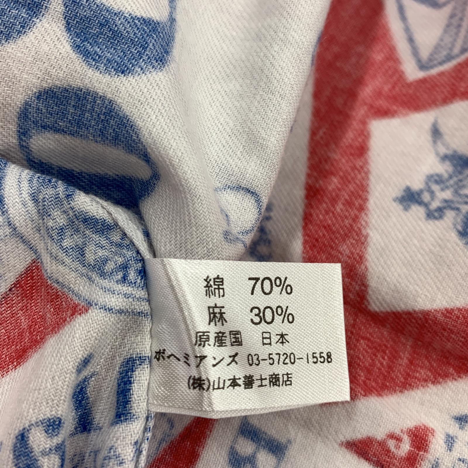 長袖シャツ BOHEMIANS 14SS S/S 総柄シャツ 赤 1