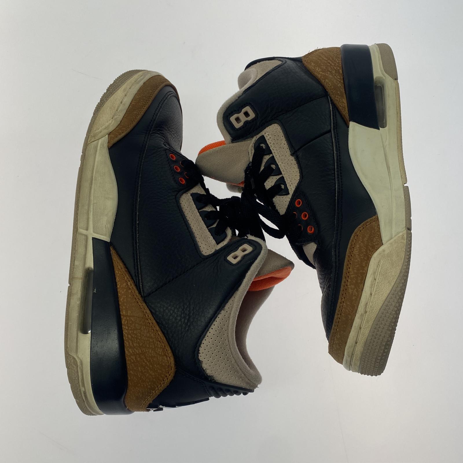 スニーカー NIKE AIR JORDAN 3 RETORO Desert Elephant 27.0cm ブラック