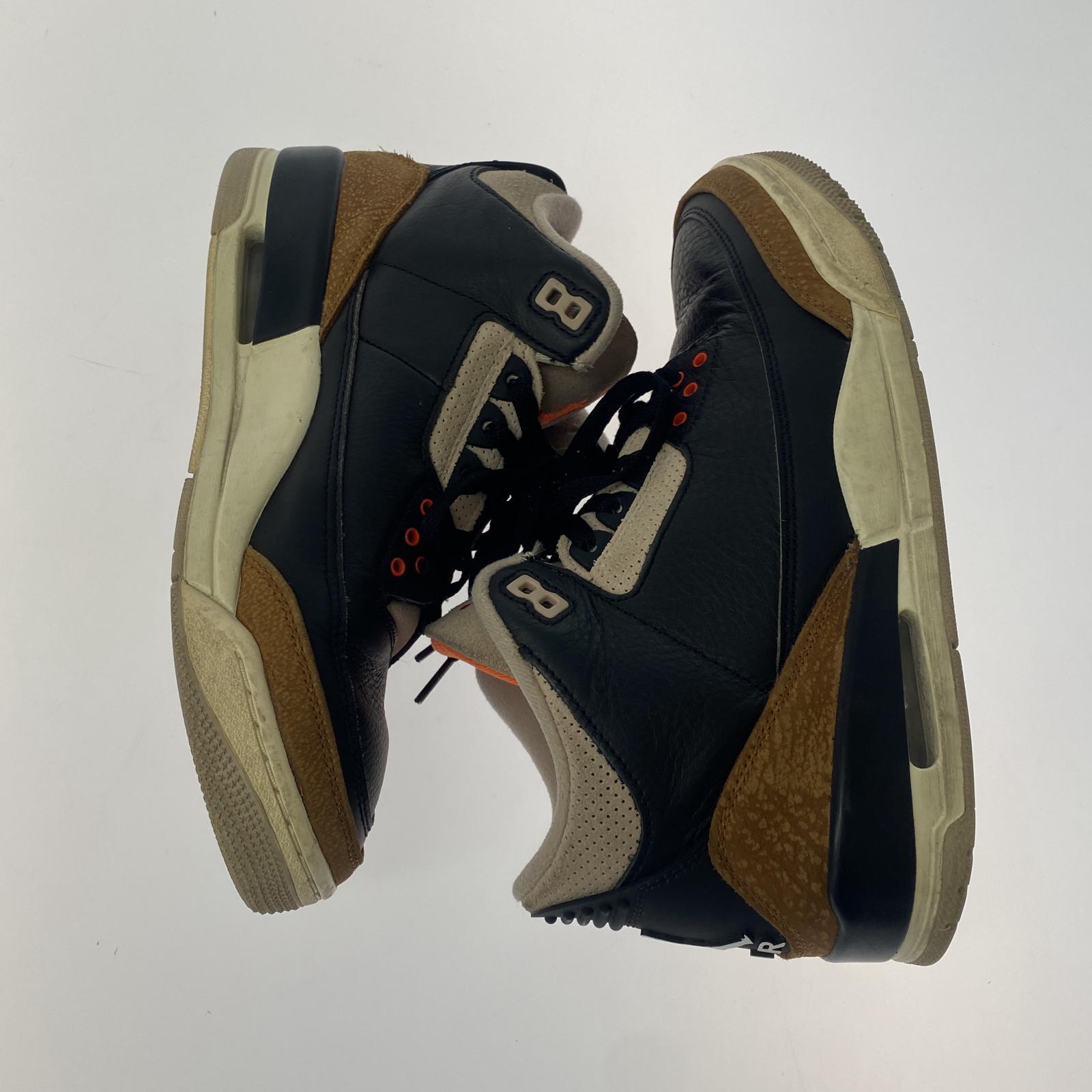 スニーカー NIKE AIR JORDAN 3 RETORO Desert Elephant 27.0cm ブラック