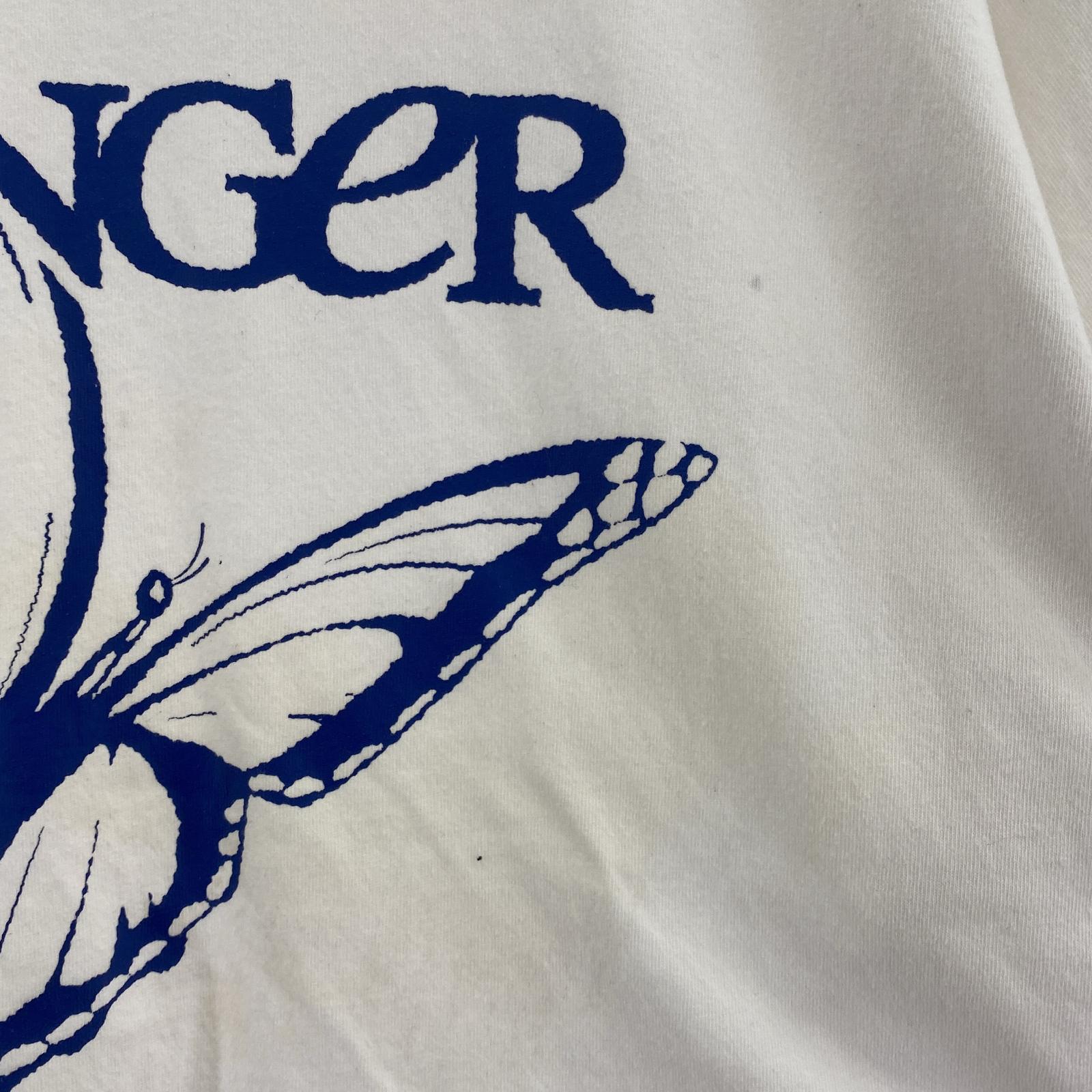 その他トップス Younger Song S/SバタフライリンガーTee 白 ホワイト