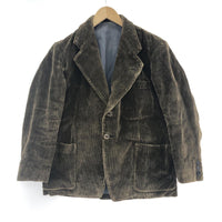 その他アウター 30s~ FRENCH VINTAGE 動物ボタン コーデュロイジャケット - ブラウン ブラウン