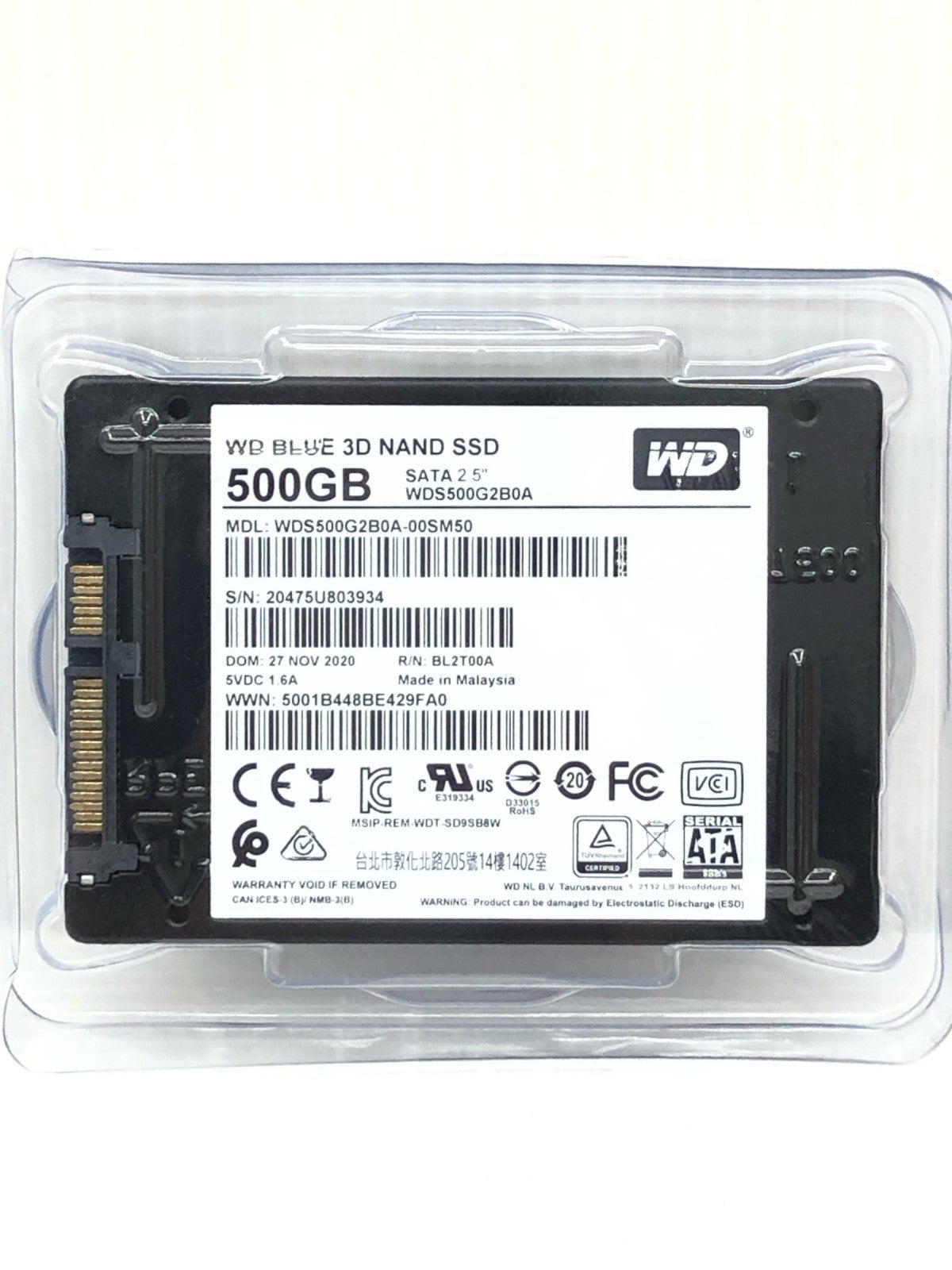 Western Digital ウエスタンデジタル 内蔵SSD 500GB パソコン