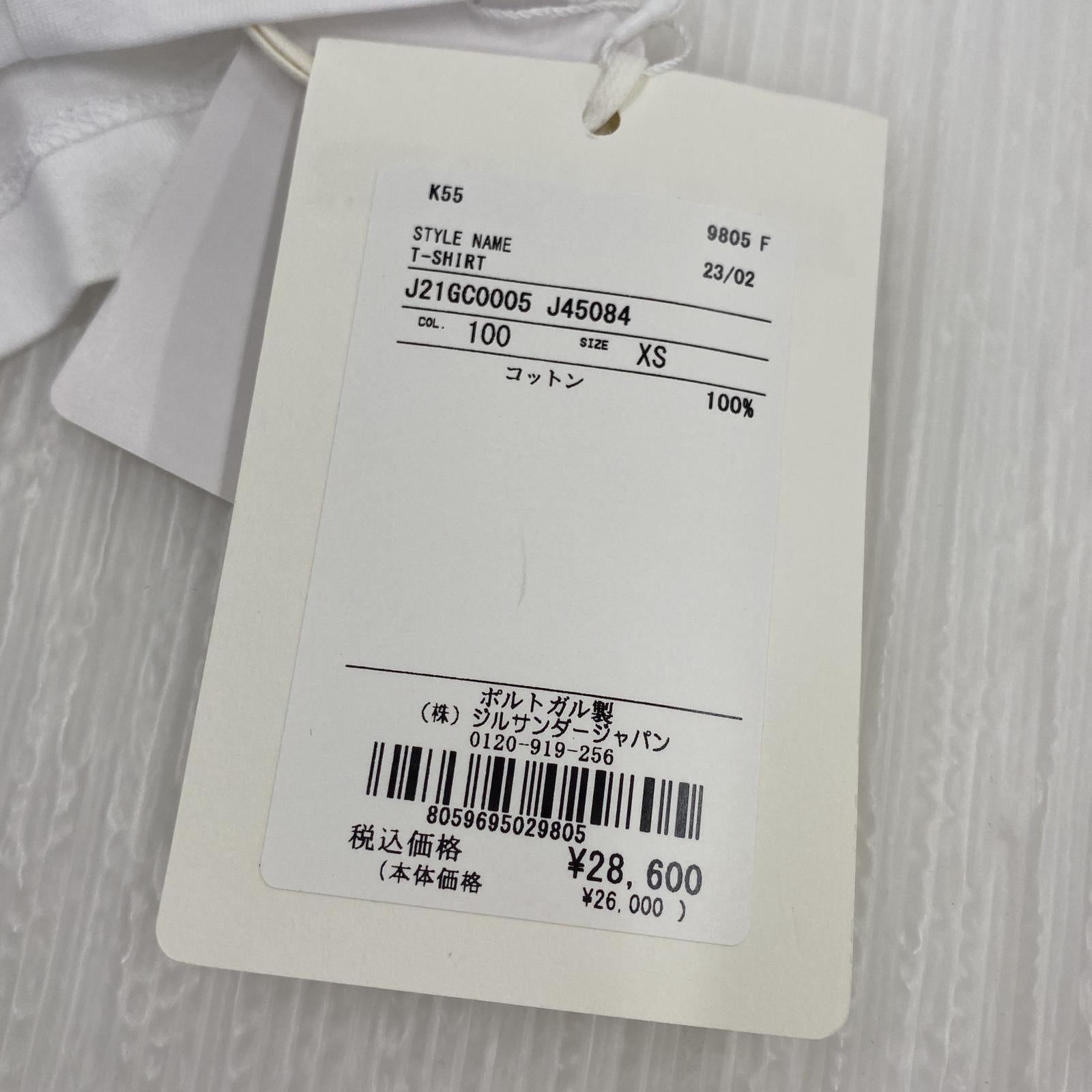 その他トップス JIL SANDER 無地クルーネックTee XS ホワイト J21GC0005 ホワイト