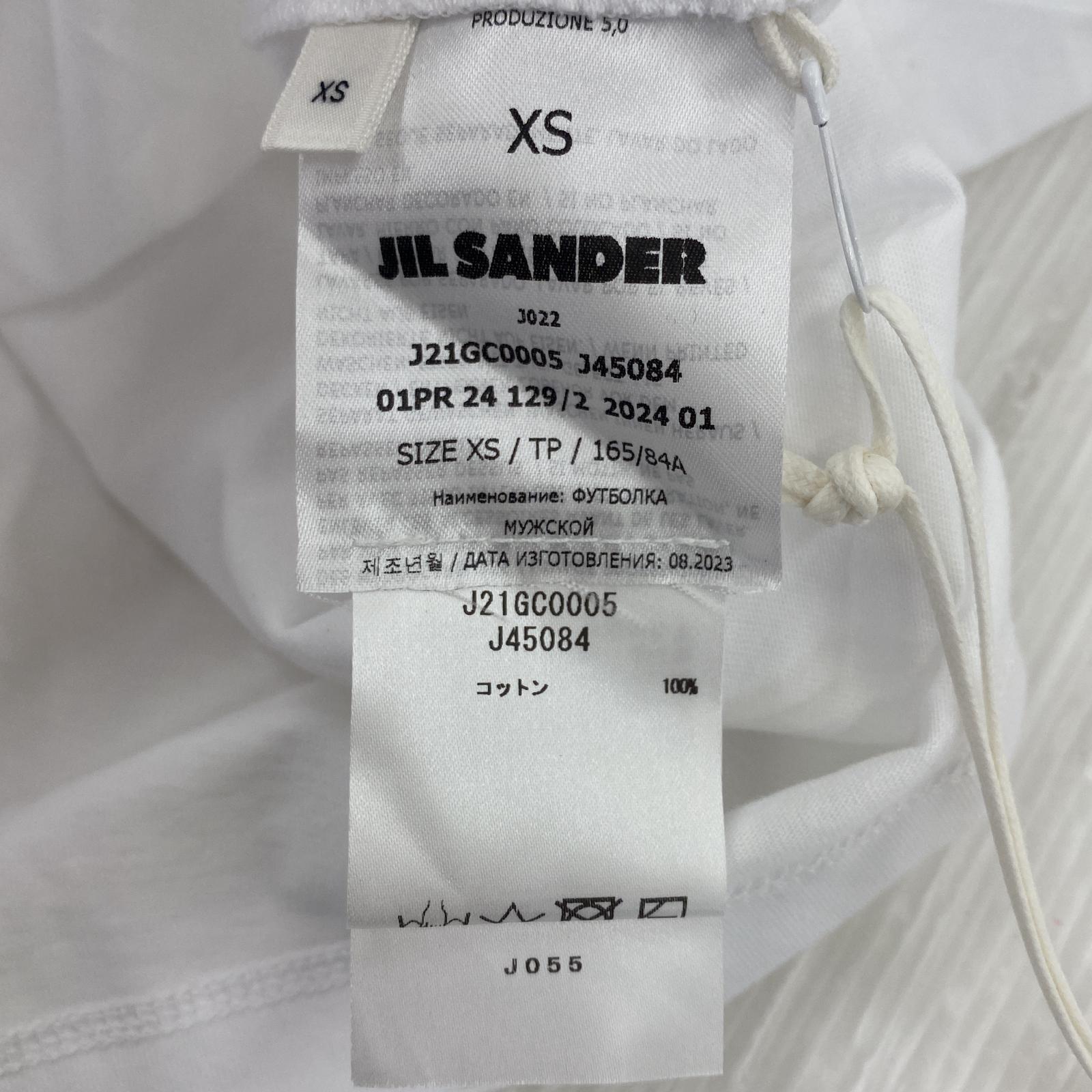 その他トップス JIL SANDER 無地クルーネックTee XS ホワイト J21GC0005 ホワイト