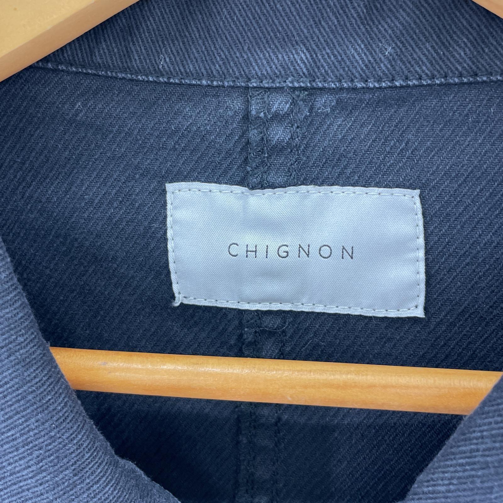 その他アウター CHIGNON/デニムカバーオール/BLK フリー ブラック