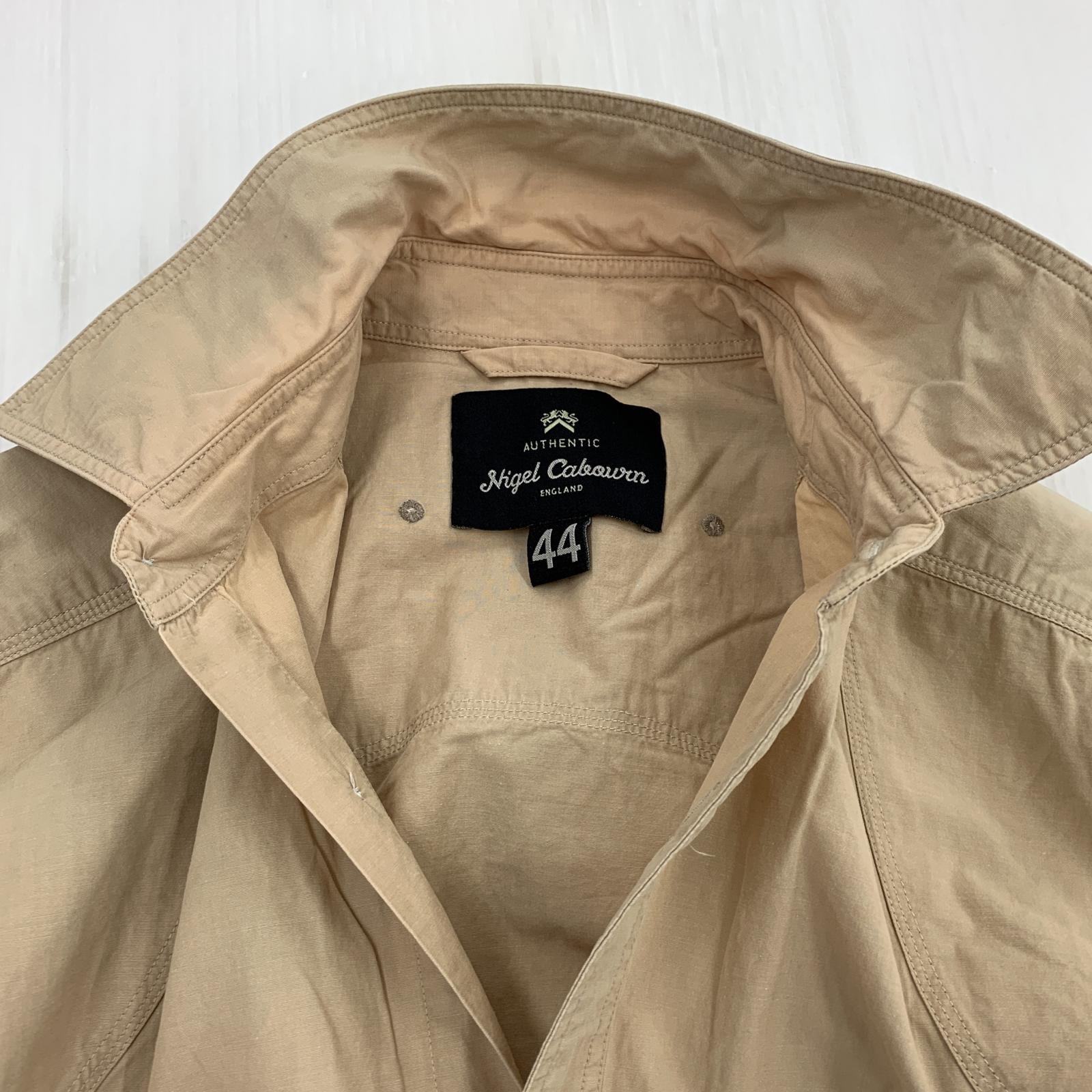長袖シャツ Nigel Cabourn メディカルシャツ 8071110006 ベージュ (44) 44 ベージュ