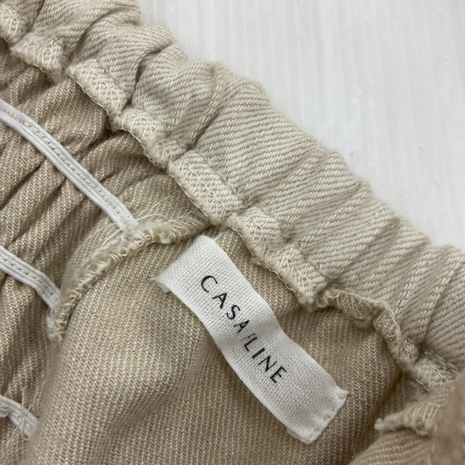 ワンピース CASA FLINE フロントホックプリーツワンピース フリー ベージュ