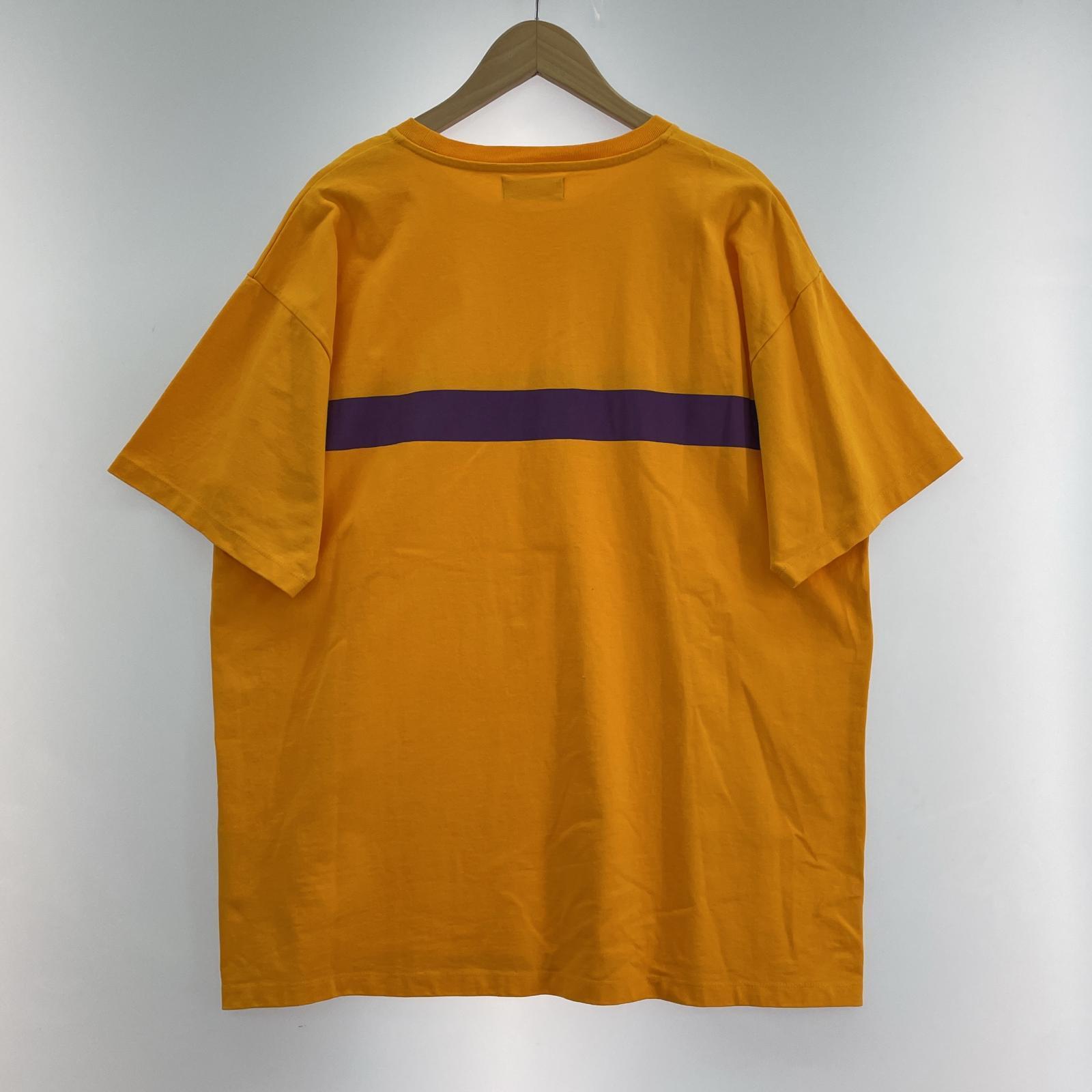 その他トップス PACCBET S/S プリントtee 黄色 L オレンジ